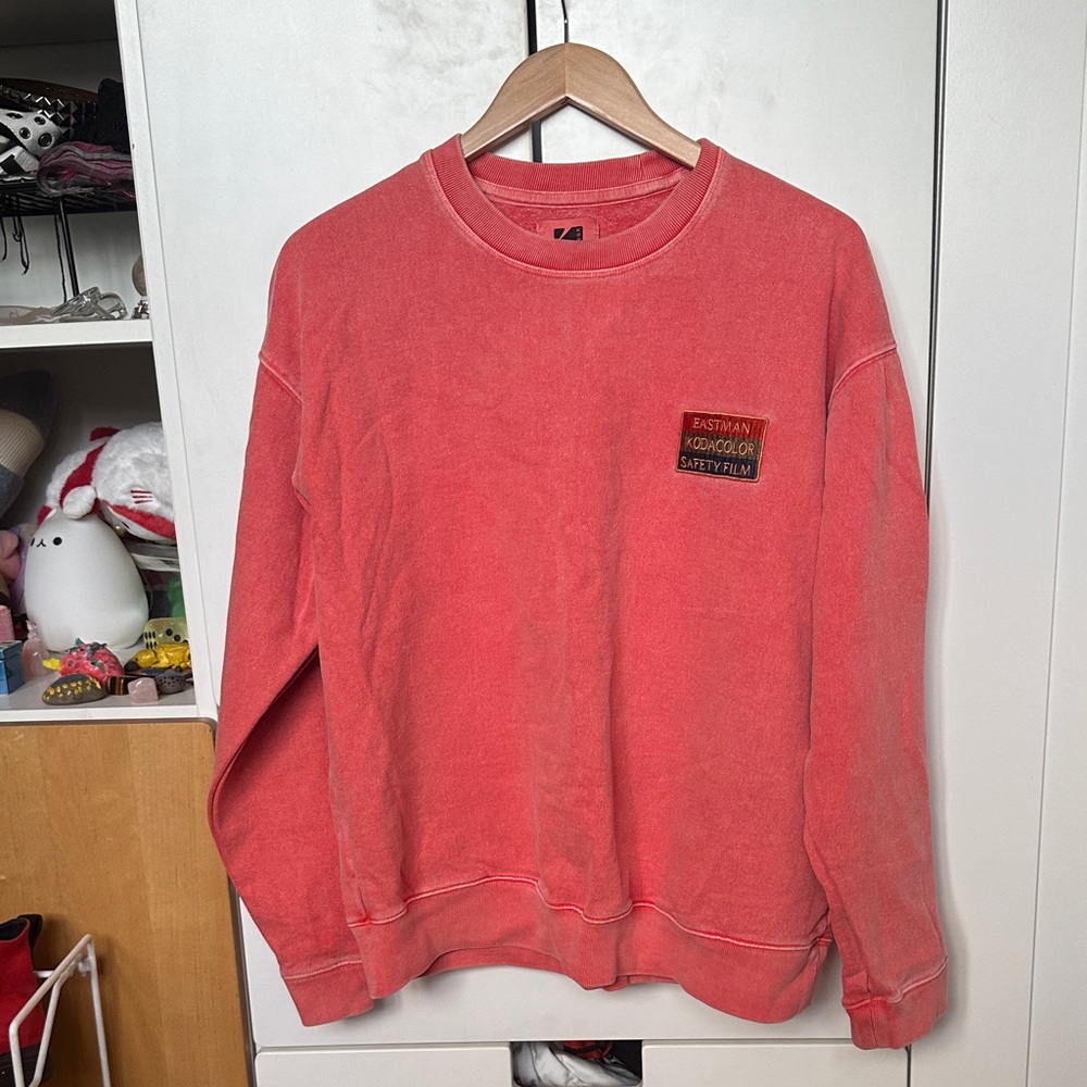 Kodak Coral-Red Crewneck Sweatshirt